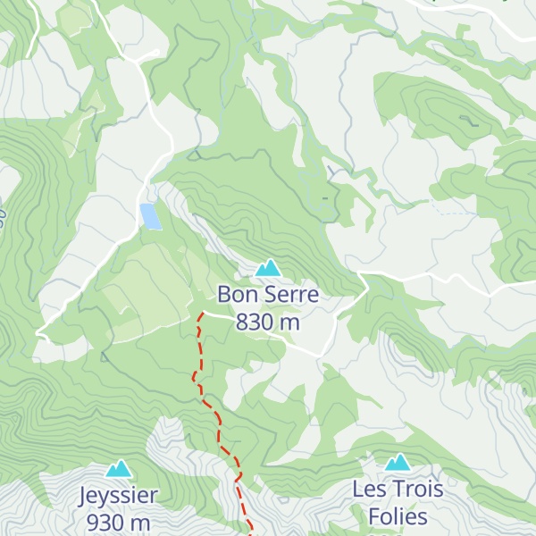 Map of Bon Serre