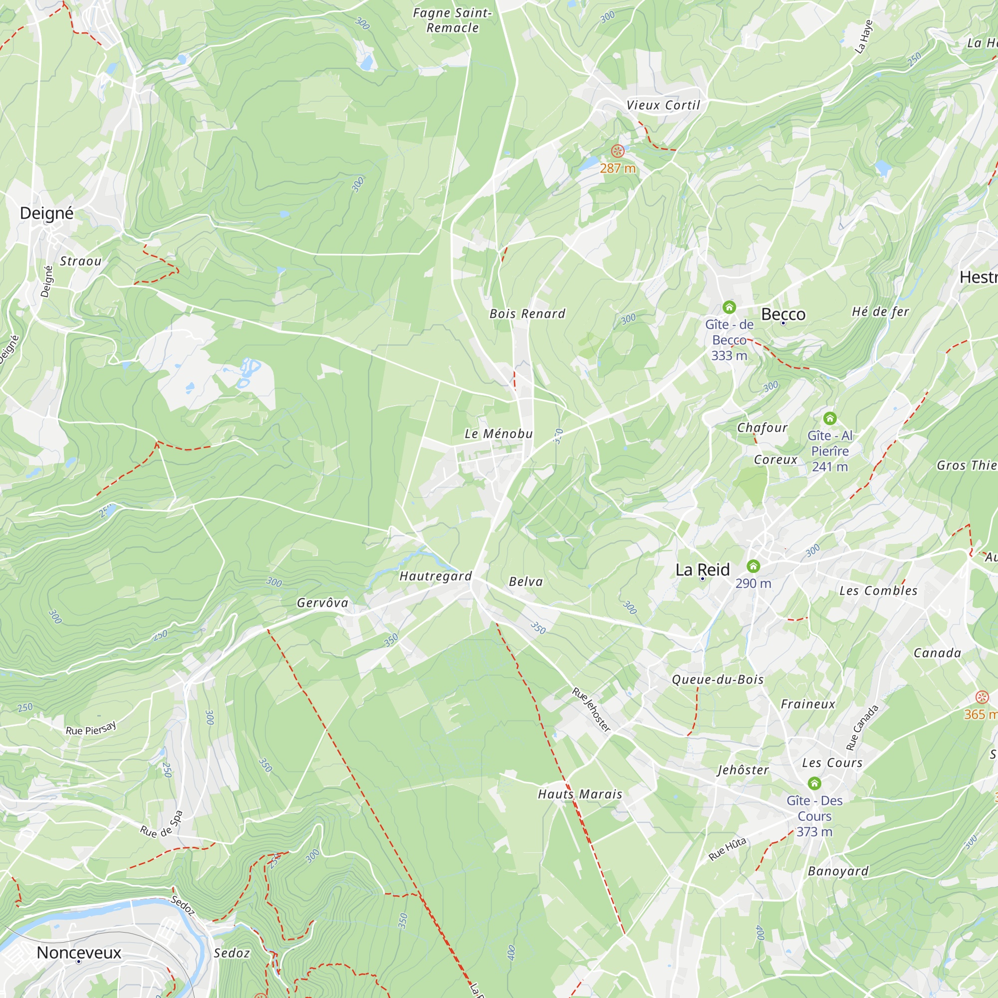 Gîte - Le Chalet du Ménobu map