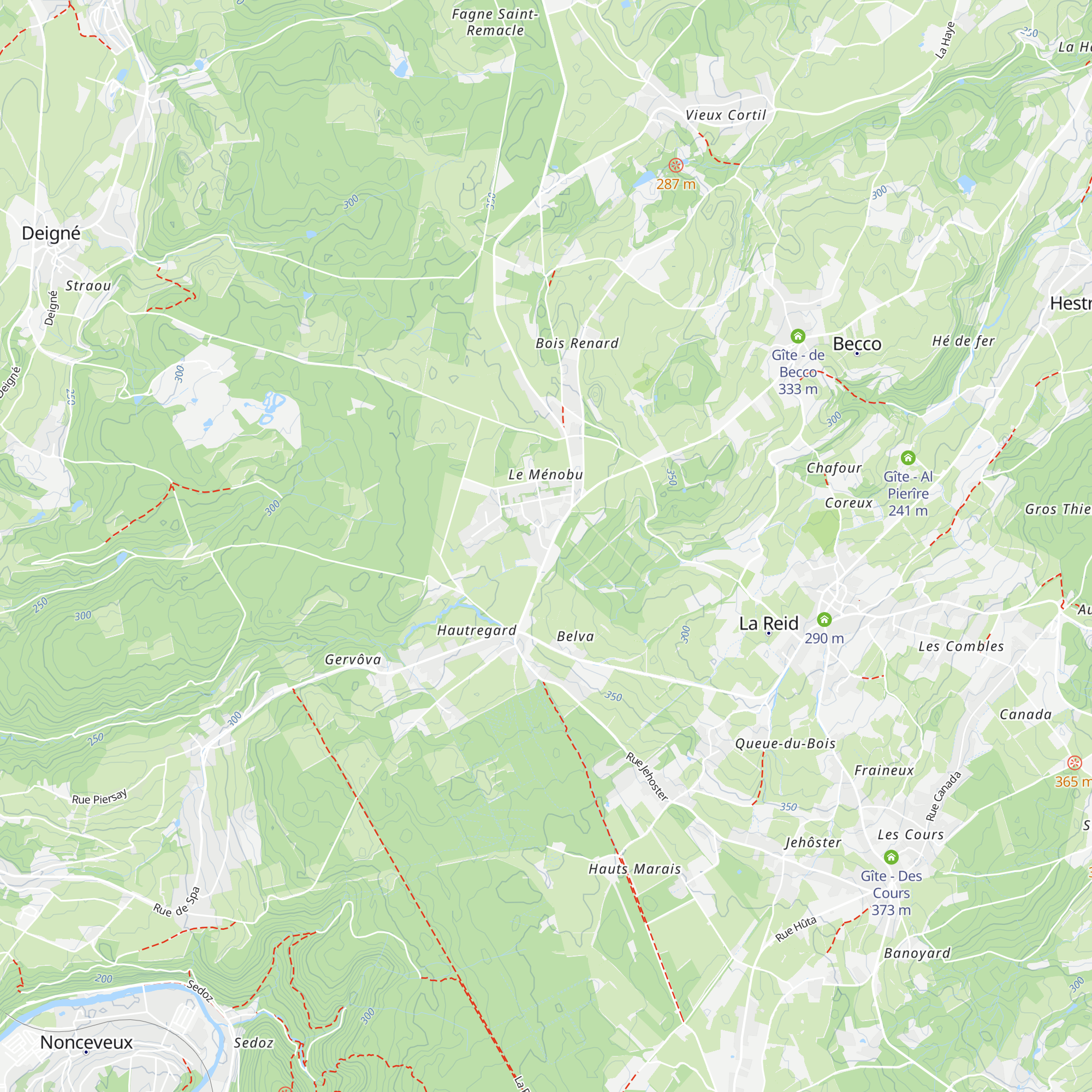 Gîte - Le Chalet du Ménobu map