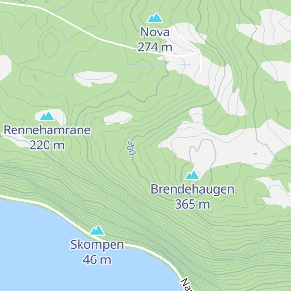 Map of Helgåsberget