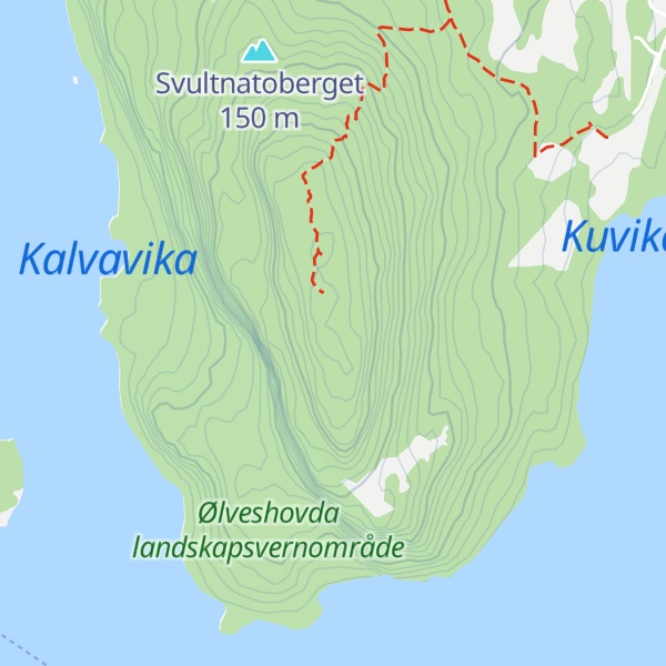 Map of Ølveshovda