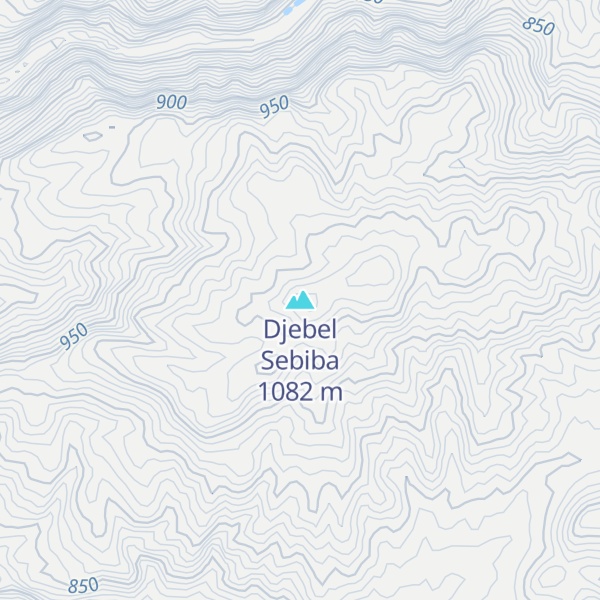 Map of Djebel Sebiba