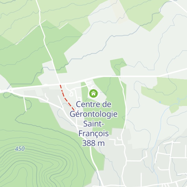 Map of Centre de Gérontologie Saint-François