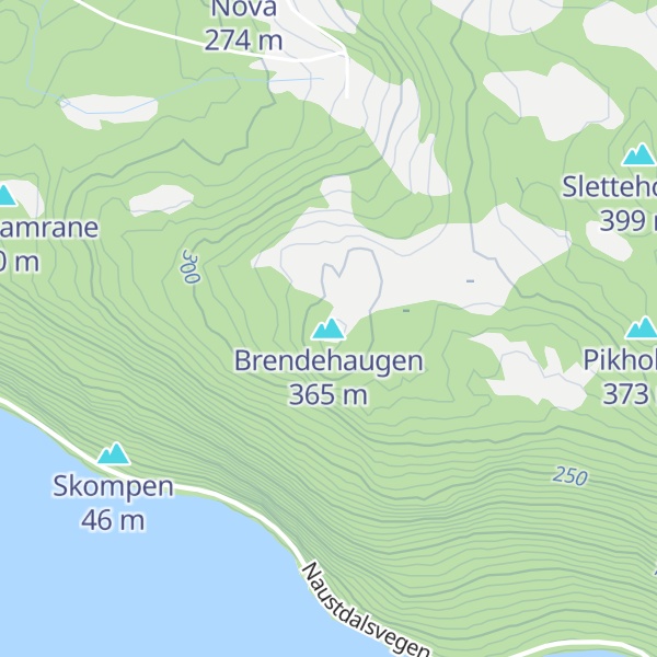 Map of Brendehaugen