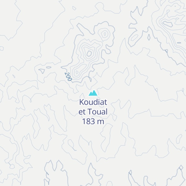 Map of Koudiat et Toual