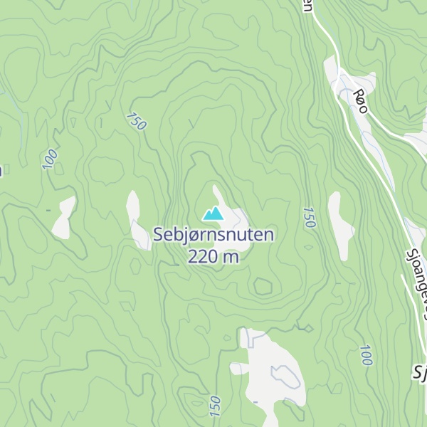 Map of Sebjørnsnuten