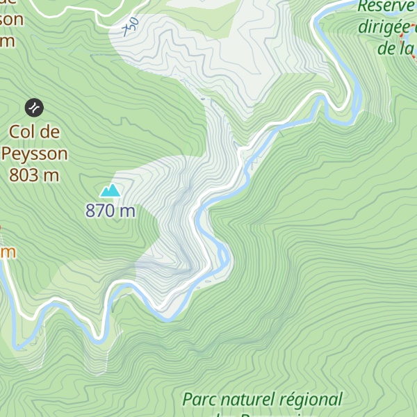 Map of Roche Coupée