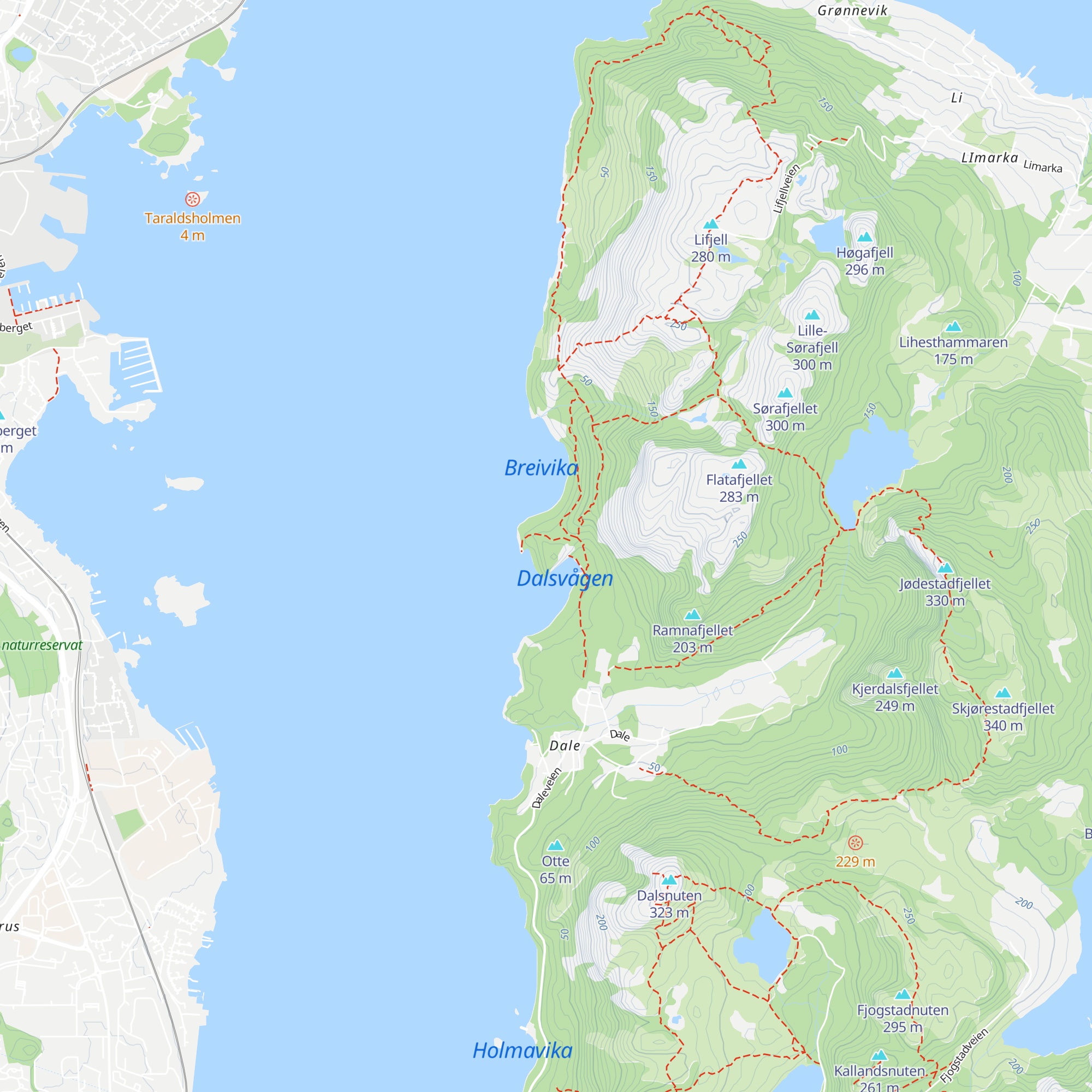 Dagsturhytta i Sandnes - Søsterhytta map
