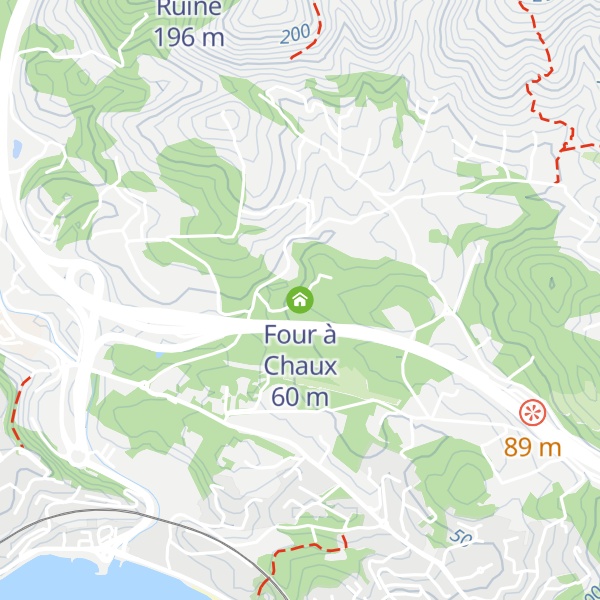 Map of Four à Chaux