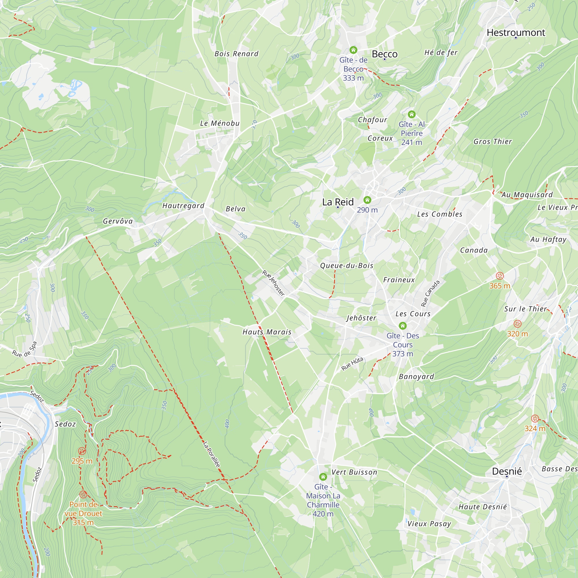 Gîte - de la Ferme de la Chapelle map