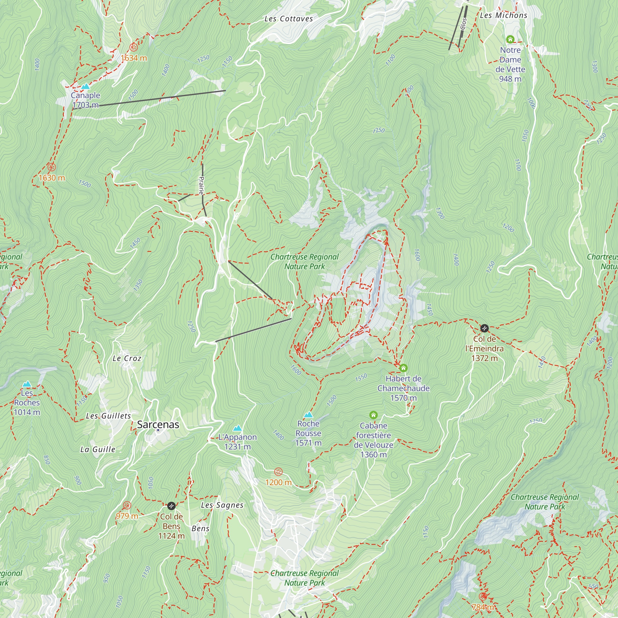 Cabane de Bachasson map