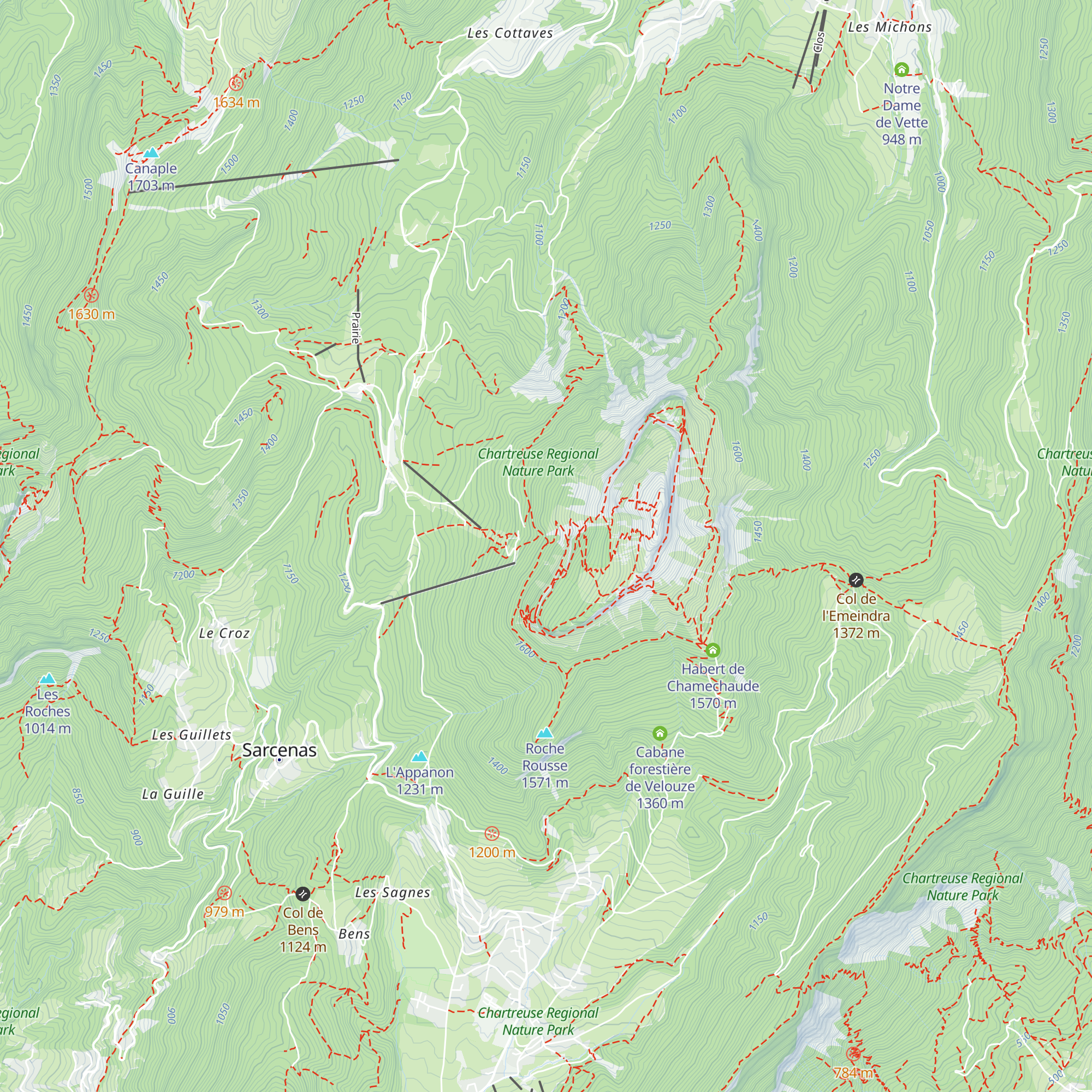 Cabane de Bachasson map