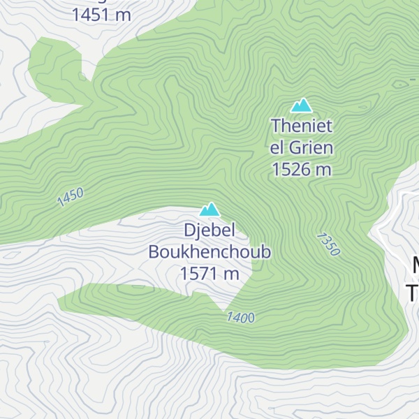 Map of Djebel Boukhenchoub
