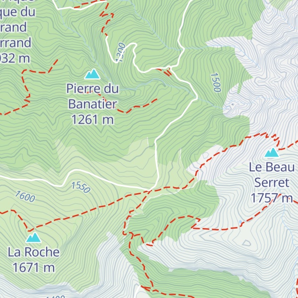Map of Refuge du col de la Croix