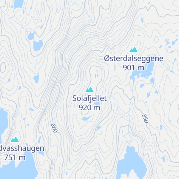 Map of Solafjellet
