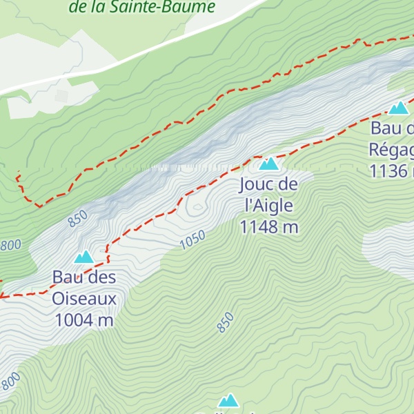 Map of Faux Joug de l'Aigle