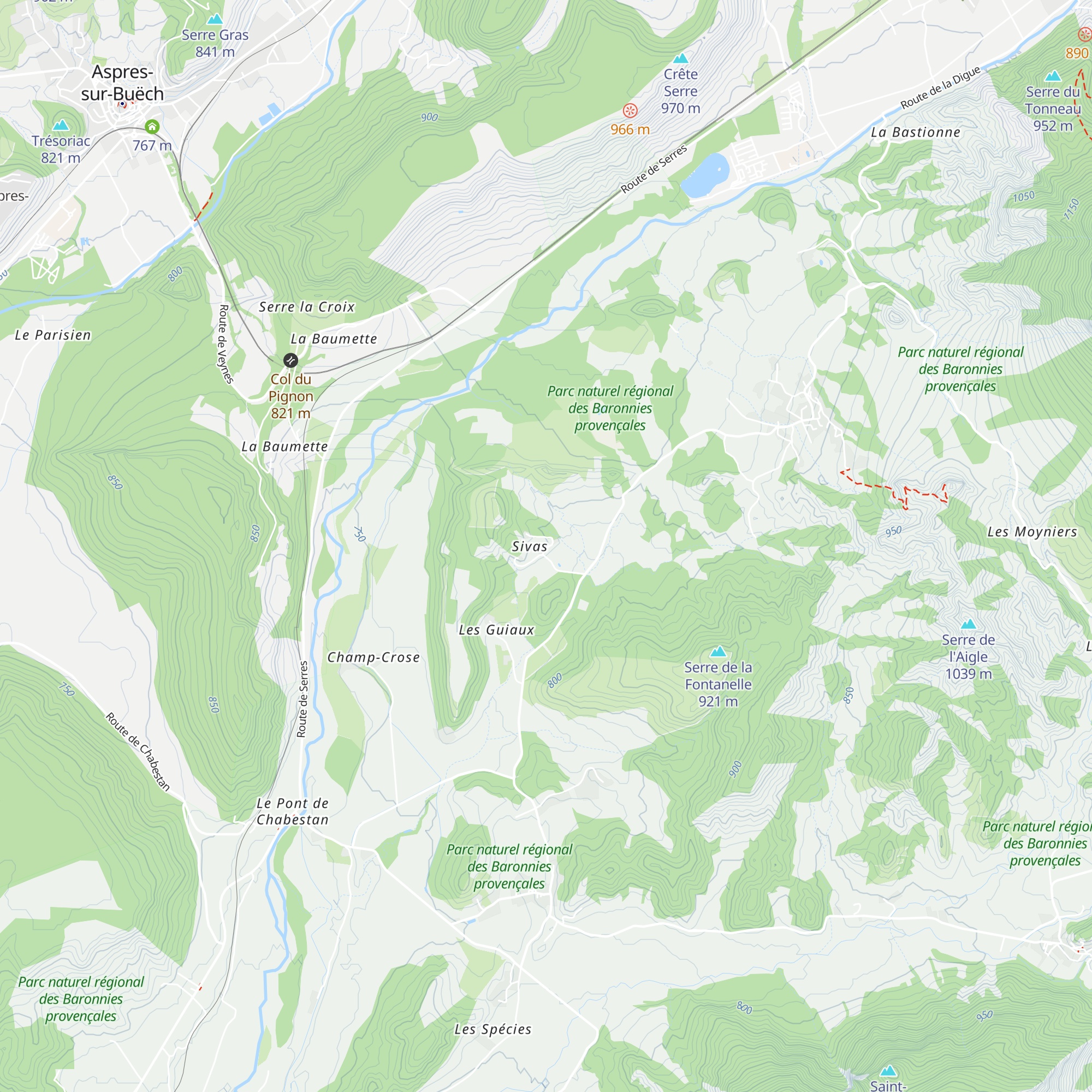 Gite La Lavandole map