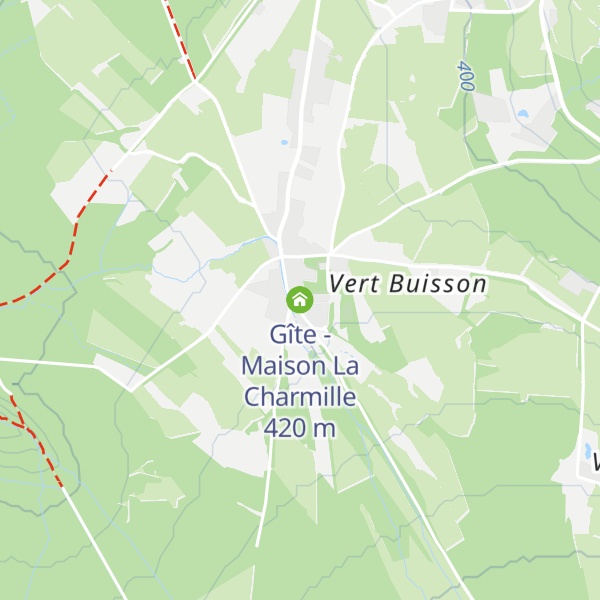 Map of Gîte - Maison La Charmille
