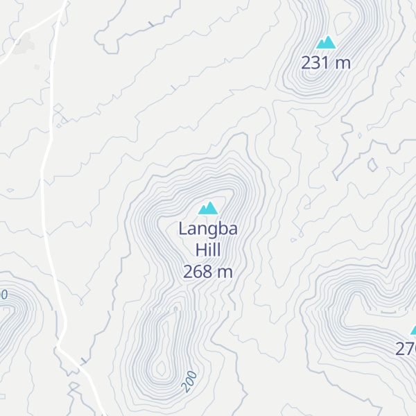 Map of Langba Hill