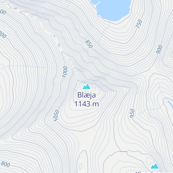 Map of Blæja