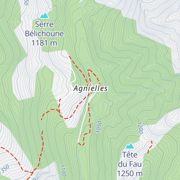 Map of Gite d'Agnielles