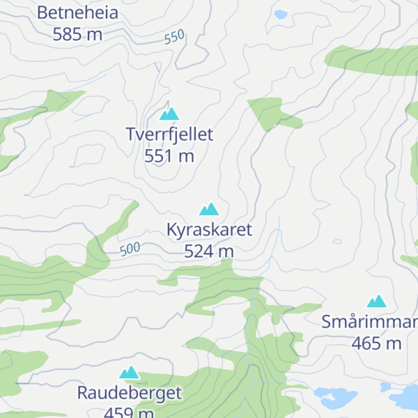 Map of Kyraskaret