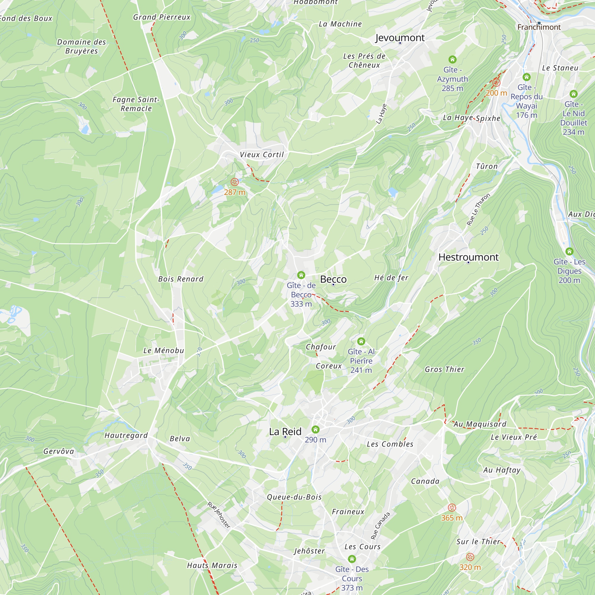 Gîte - La Marguerite map