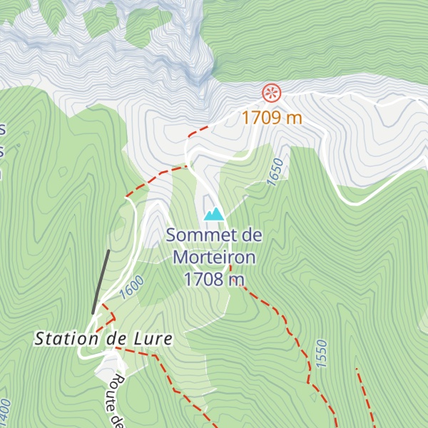 Map of Sommet de Morteiron