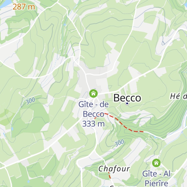Map of Gîte - de Becco