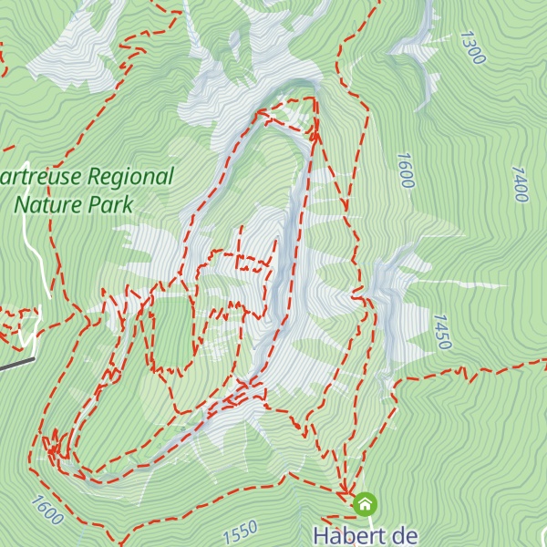 Map of Chamechaude