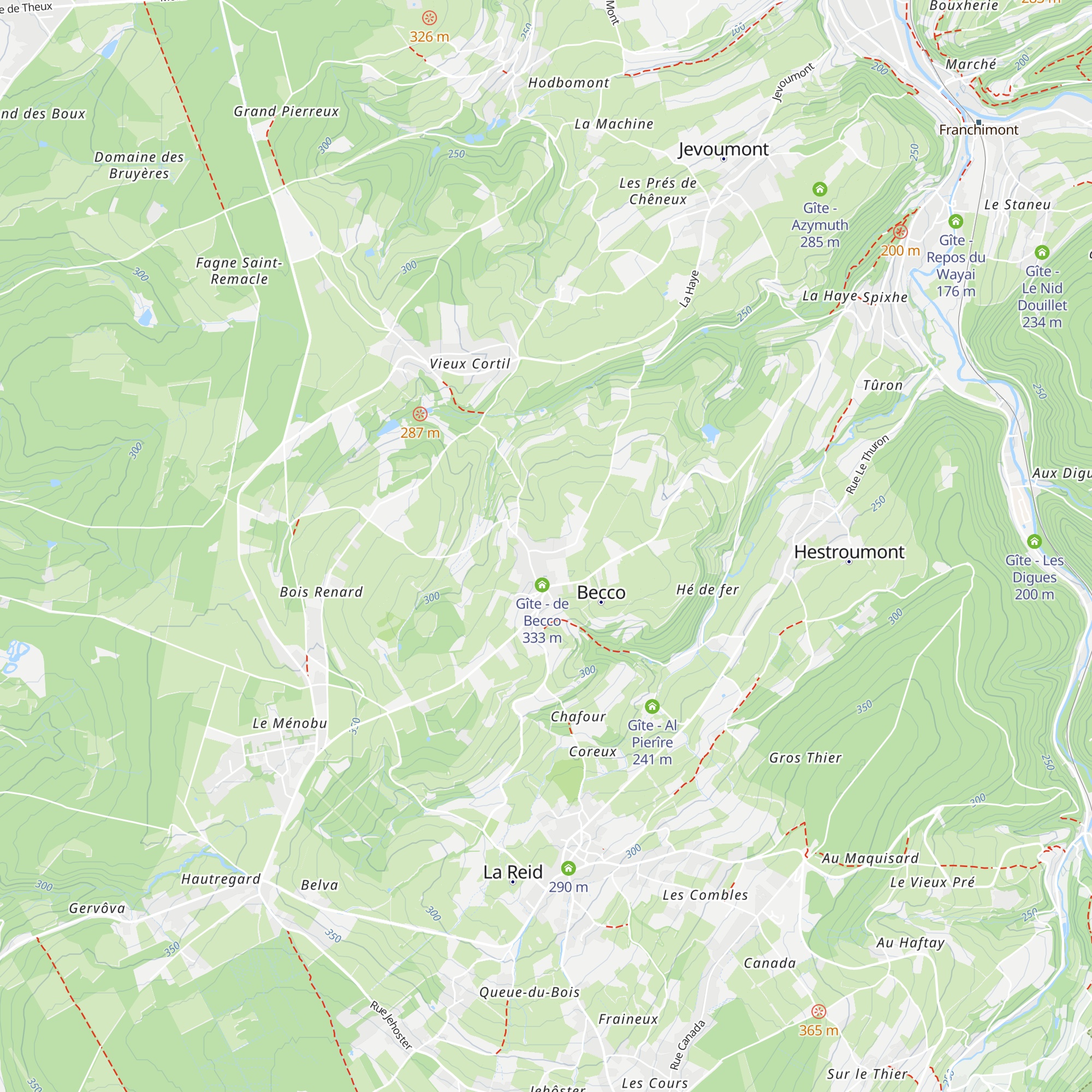 Gîte - Couleur Campagne map