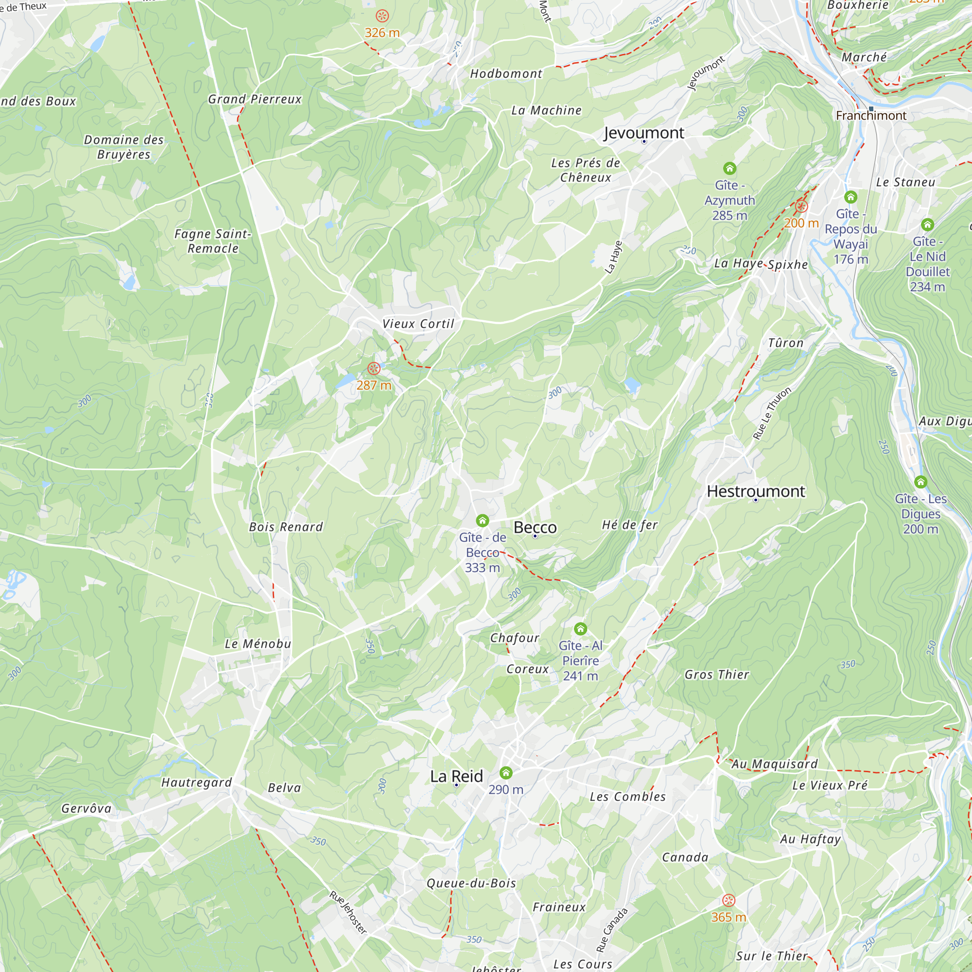 Gîte - Couleur Campagne map