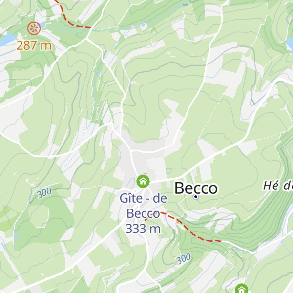 Map of Gîte - Couleur Campagne