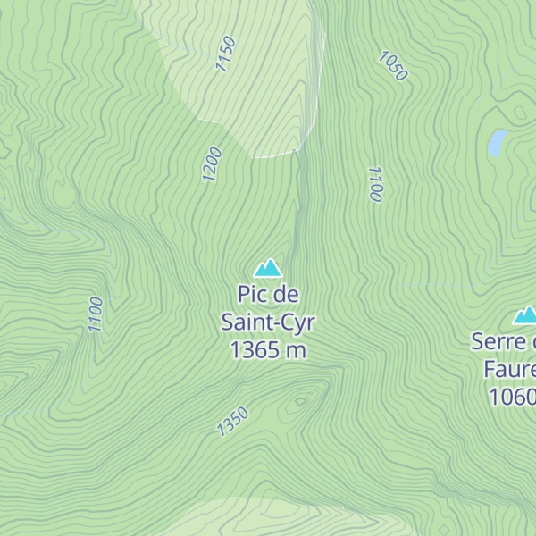 Map of Pic de Saint-Cyr