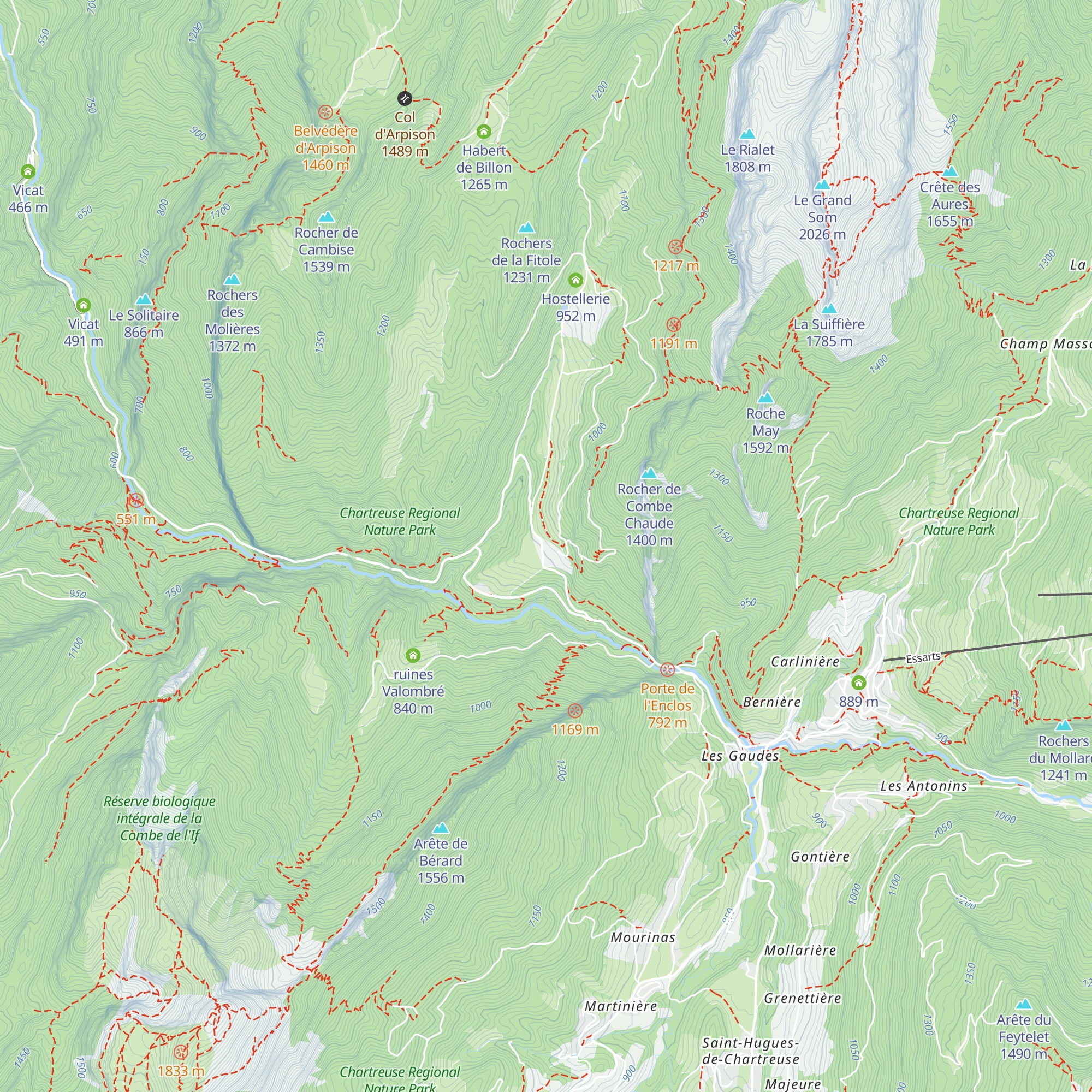 La Correrie map