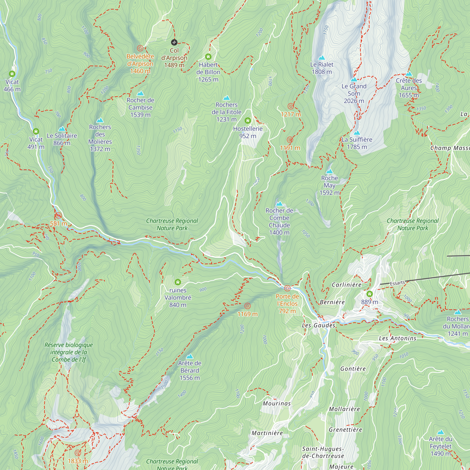 La Correrie map
