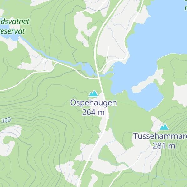 Map of Ospehaugen