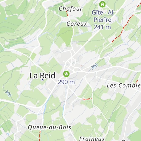Map of Gîte Kaleo La Reid