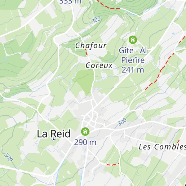 Map of Gîtes du Chaffour - Le Jardin & La Forêt