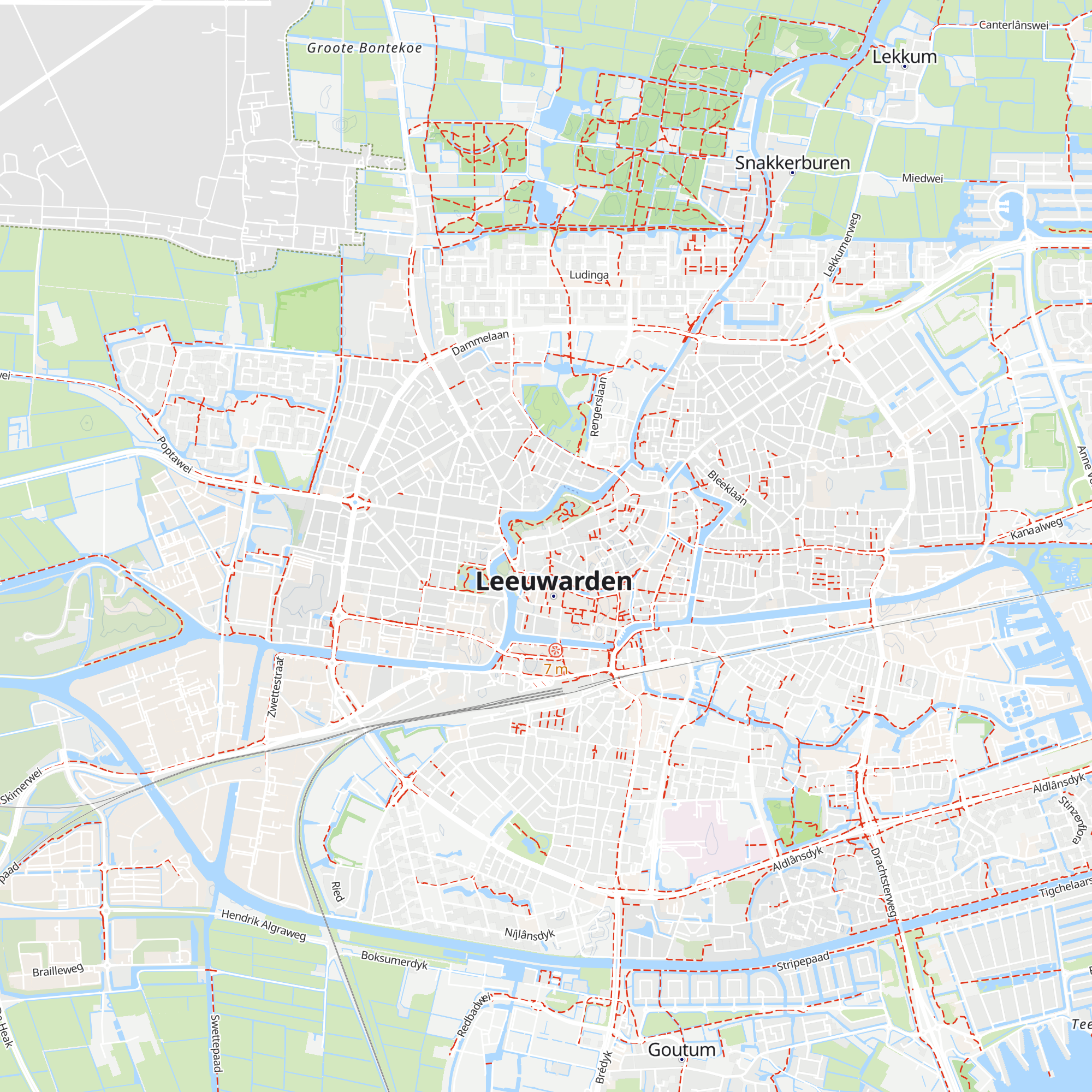 Leeuwarden Visitor Center map