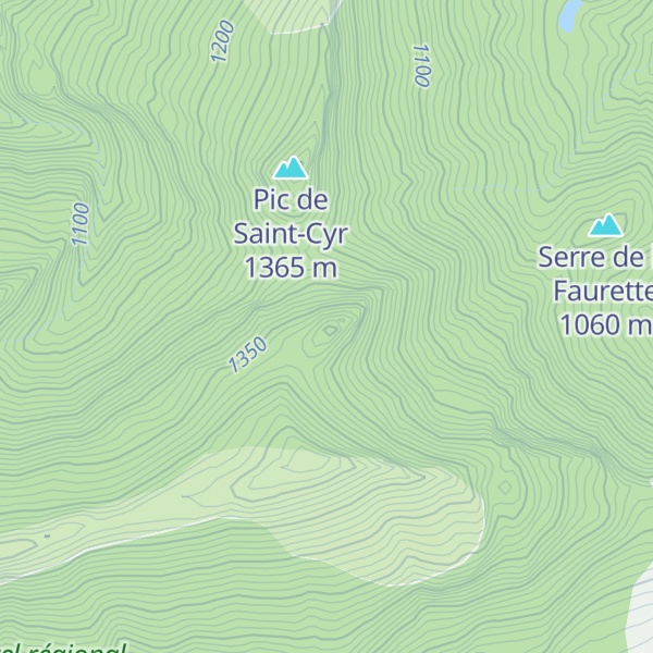 Map of Mont Burlet