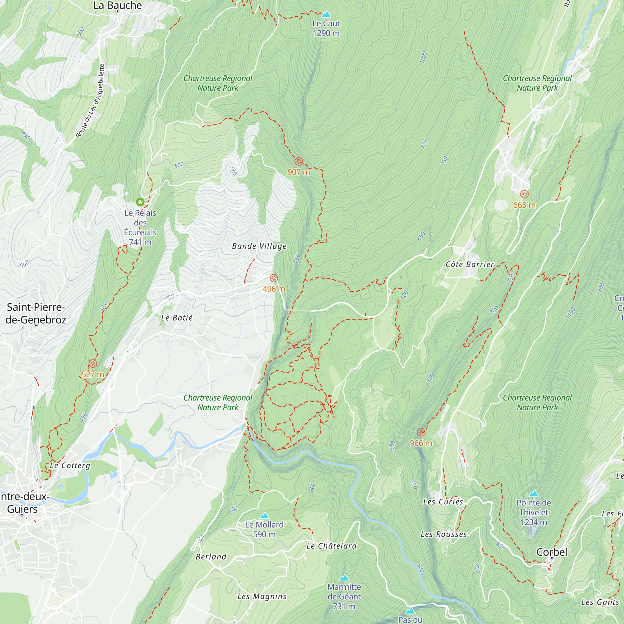Restaurant des grottes de Saint-Christophe map