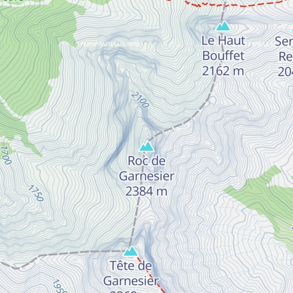 Map of Roc de Garnesier