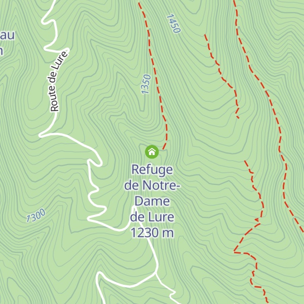 Map of Refuge de Notre-Dame de Lure