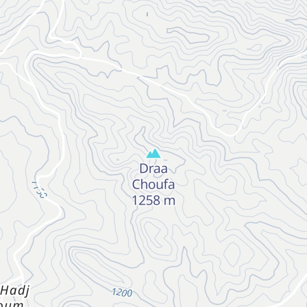 Map of Draa Choufa