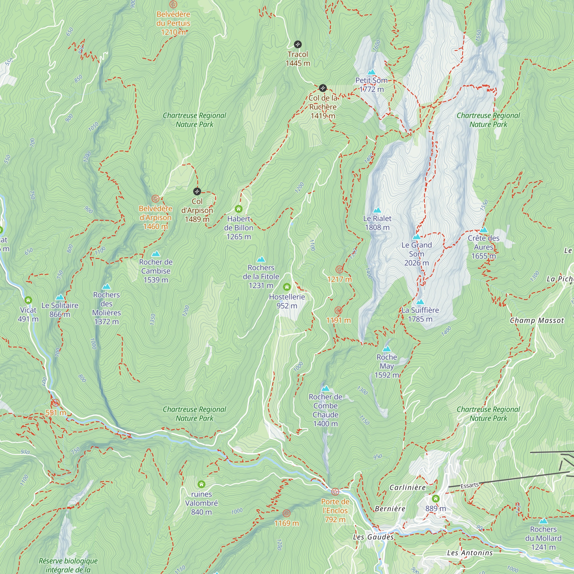 Hostellerie map