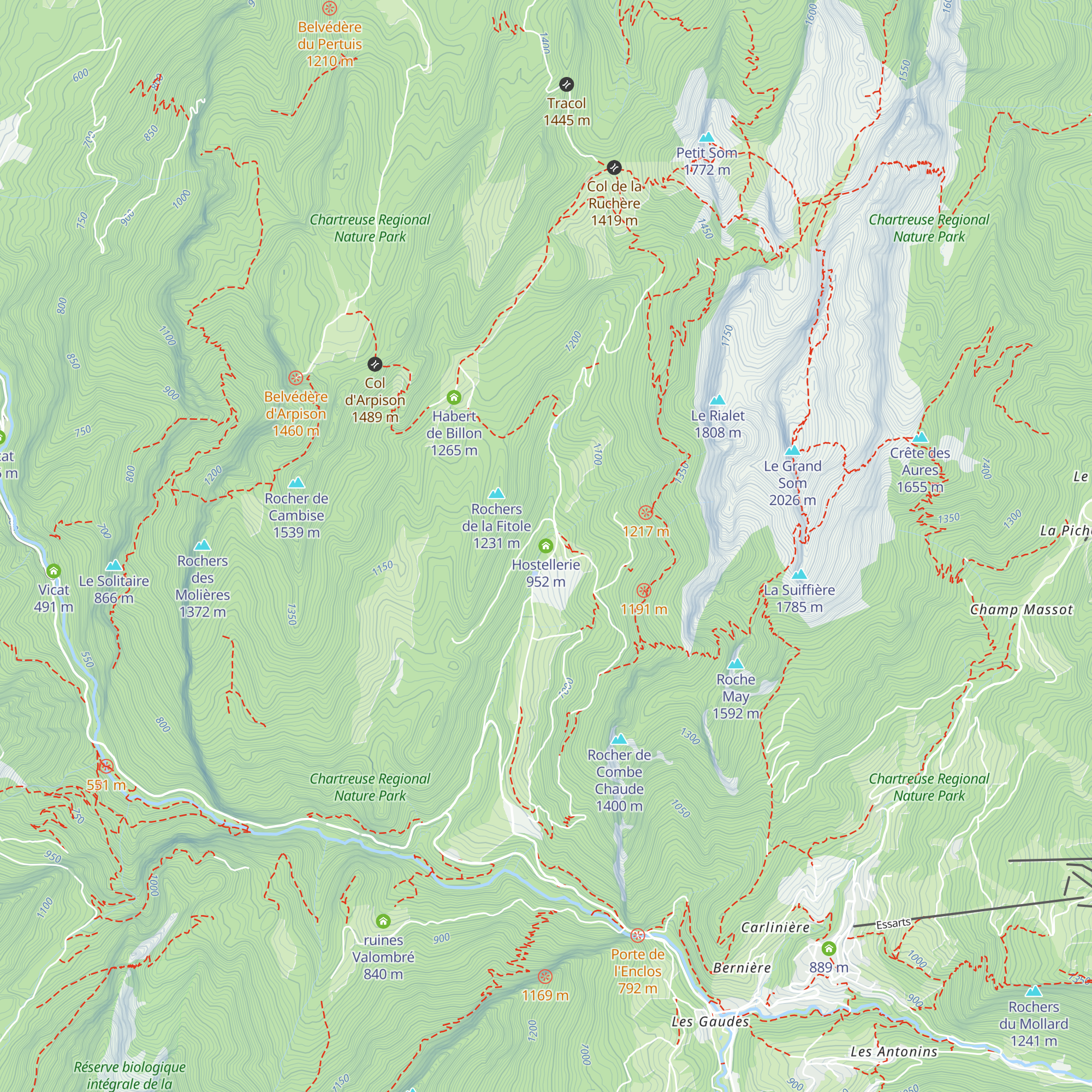 Hostellerie map