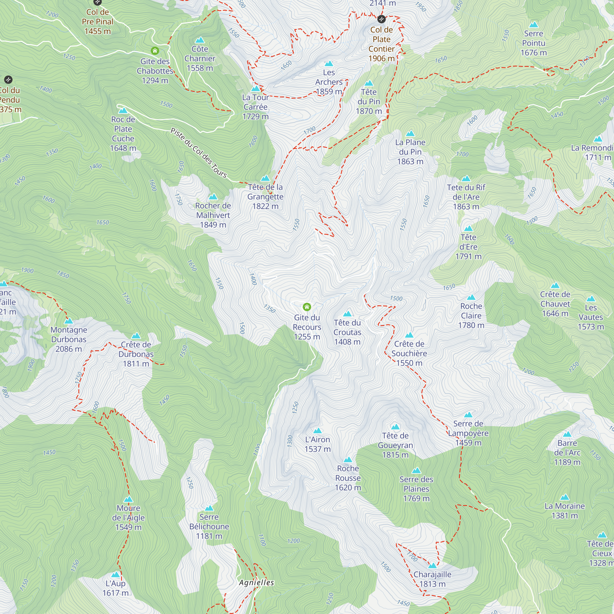 Gite du Recours map
