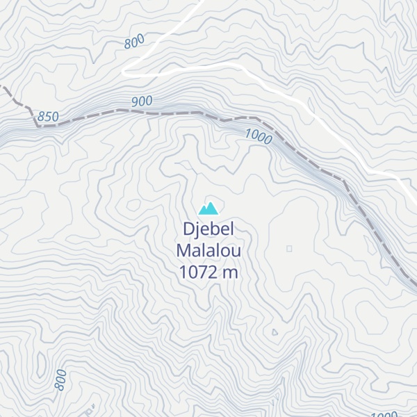 Map of Djebel Malalou