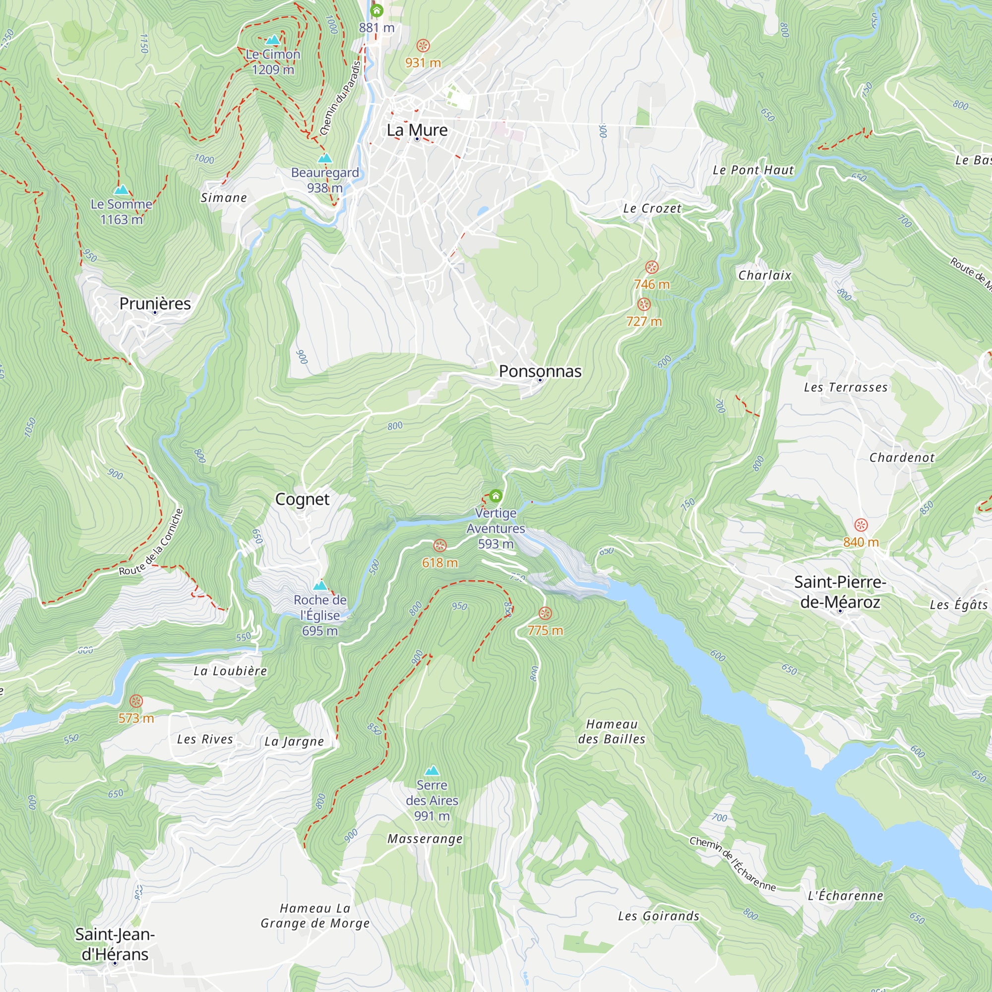 Vertige Aventures map